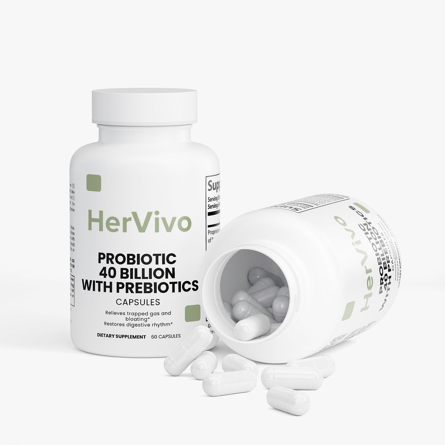 Probiotic 40 Billion with Prebiotics - 5 Bottle Bundle
